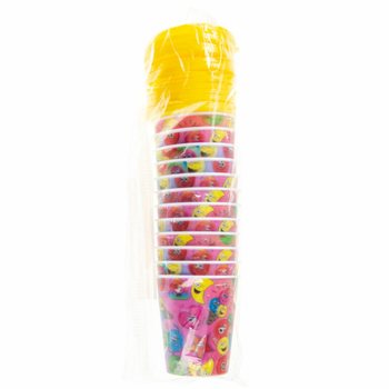 Ča&scaron;a sa slamkom / Ča&scaron;a za sladoled &ndash; Smiley, 250 ml (12 kom.)