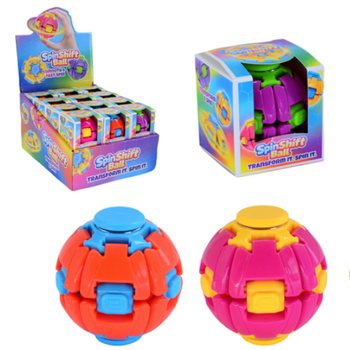 SPIN & POP FIDGET SPINNER LOPTA - SPIN SHIFT BALL - U DISPLAYU (24 kom.)