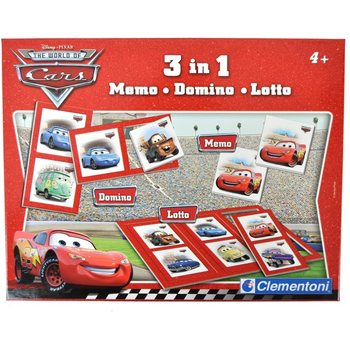IGRA 3 U 1 DISNEY PIXAR CARS - MEMO - DOMINO - LOTO