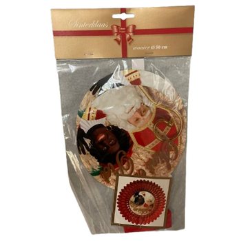 UKRASNA LEPEZA SINTERKLAAS &Oslash;50 CM - SKLOPIVA (6 kom.)
