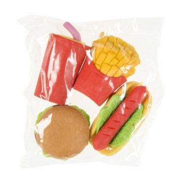 4-dijelni Set Gumica za Brisanje Fast Food (Display 12x)