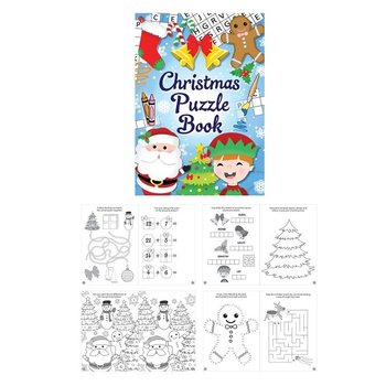 Božićna knjiga s puzzlama (48 kom.)