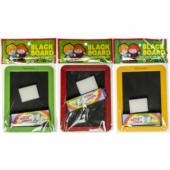 Ploče za Crtanje Kredom sa Spužvom i Kredama - Mix Boja (12 kom.)