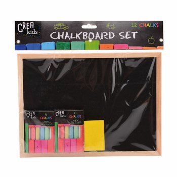 CREA KIDS Set ploče za crtanje 29x21CM s kredom i spužvom (12 kom.)