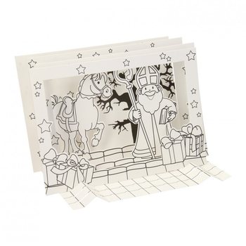 Kreativni Set 3D Prozorčić Sinterklaas / Sveti Nikola (12 kom.)