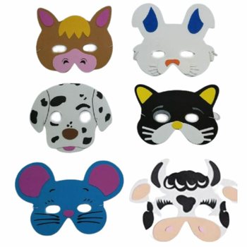 Pjenaste Maske Životinje s Farme (24 Komada)