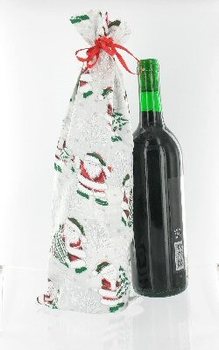 Prekrasna Božićna Vrećica za Vino (12 kom)