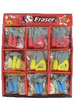 GUMICE ZA BRISANJE U OBLIKU ALATA U DISPLAYU (36 kom.)