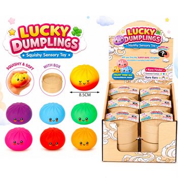 RAGE - LUCKY DUMPLINGS - Squishy Bun Dumplings VELIKI Dim. 8.5 x 8.5 x 4.8 Cm - U DISPLAYU (12 kom.)