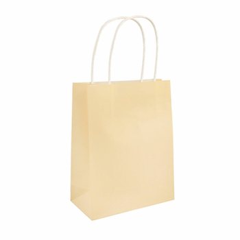 PAPIRNATA VREĆICA S RUČKAMA - 14x21x7cm - Boja: SLONOVAČA (24 kom.)