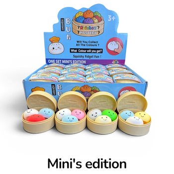 RAGE - Squishy MINI&rsquo;S EDITION Mini Okruglice Dumplings MALE (5.3 x 5.3 x 4.1 cm) Viral 2026 Fidget Toy (24 kom.)
