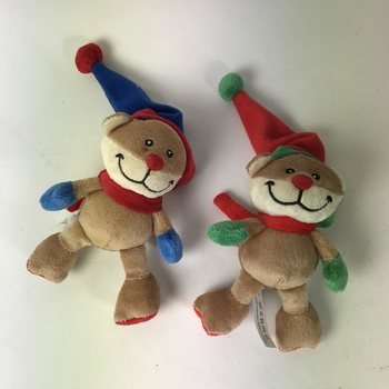 PLI&Scaron;ANI BOŽIĆNI MEDVJEDIĆ S KAPICOM (12 kom.)