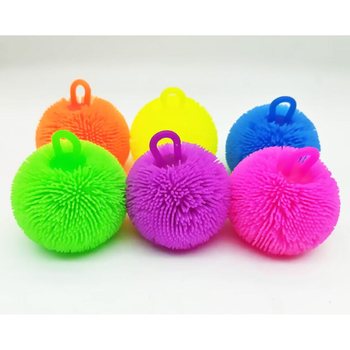 PUFFER LOPTICA JARKIH BOJA - 8CM - U DISPLAYU (12 kom.)