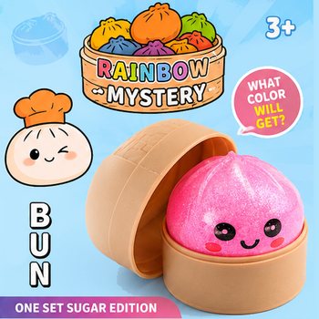 RAGE - Squishy SUGAR EDITION Bun Dumplings MALI (5.3 x 5.3 x 4.1 Cm) Viral 2026 Fidget Toy (24 kom.)