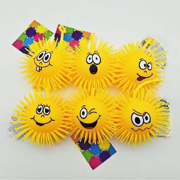 PUFFER LOPTICA S EMOTIKONOM - 10CM - U DISPLAYU (12 kom.)
