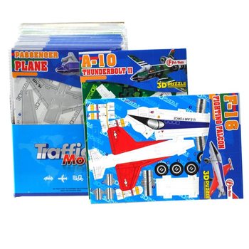 3D Puzzle Avioni u displeju (64 kom.)