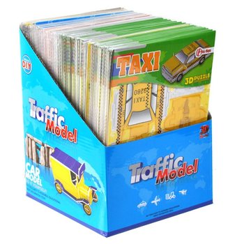 3D Puzzle Automobili u Displayu (64 kom.)