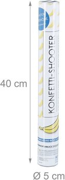 Konfeti top Banana &ndash; Boja: žuta - 40 cm - party popper (10 kom.)