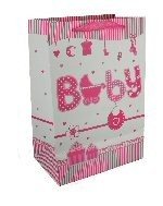 POKLON VREĆICA ZA ROĐENJE - BABY ROZA (12 kom.)