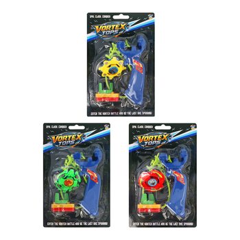 Spinner Battle Zvrk s Lanserom na Kartici (6 kom.)