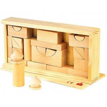 **SUPER POVOLJNO** DRVENE KOCKE SET, 27 DIJELOVA (24 kom.)