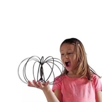 Magic Rings / Flow Rings - Kinetički 3D Magični Prsten - SREBRNI | U KUTIJI (10 kom.)