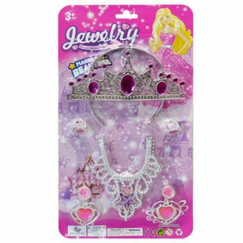 PRINCEZIN BEAUTY SET S TIJAROM, NAUŠNICAMA, OGRLICOM I PRSTENJEM