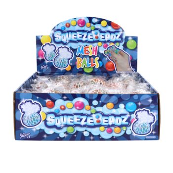 Mrežaste Loptice SQUEEZY BEADZ u Displayu (36 kom.)