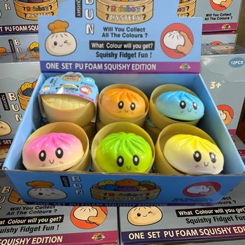 RAGE - Squishy Bun Dumplings VELIKI - ONE SET PU FOAM SQUISHY EDITION (12 kom.)