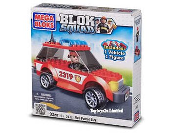 MEGA BLOKS - SUV VATROGASNE PATROLE I POLICIJSKI HELIKOPTER (2 kom.)