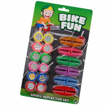 BIKE FUN - 18-dijelni Set Mačjih Očiju / Odraznika za Žbice Bicikla (1 kom.)