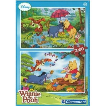 CLEMENTONI PUZZLE DISNEY WINNIE THE POOH 2 x 60 DIJELOVA (Pakiranje od 6 kom.)
