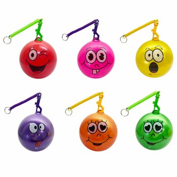 SMILEY LOPTA S UZICOM / BUNGEE LOPTA &Oslash;23 cm (10 kom.)
