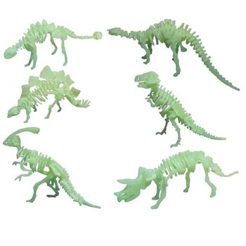 Svijetleće 3D dino puzzle u mraku (24 kom.)