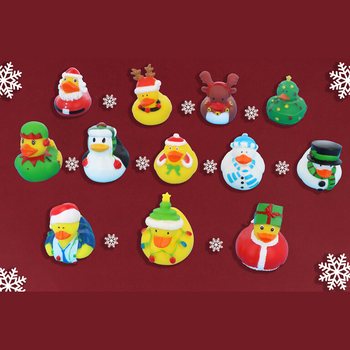 Mix Božićne Patkice 6cm (12 komada) - Blagdanski Poklončići