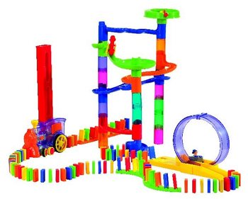 PLAYGO - Luksuzni Domino Set s Automatskim Vlakićem - 500 Komada