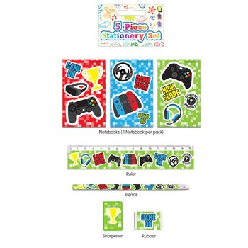 5-DIJELNI GAMER SET ZA PISANJE (24 kom.)