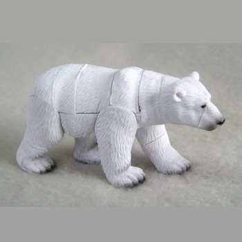 3D puzzle Polarni medvjed na kartici (20 kom.)