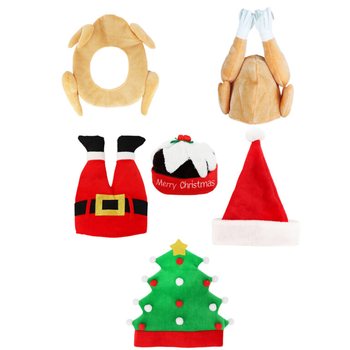 MIX LUKSUZNIH SMIJE&Scaron;NIH BOŽIĆNIH KAPA - XMAS CAPS (6 kom.)