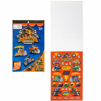 Knjiga naljepnica Monster Truck 212 dijelova (12 kom.)
