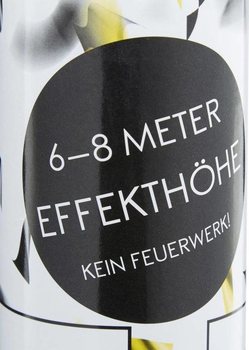 Konfeti top &ndash; Boja: Crno-žuta - 40 cm - Party popper (10 kom.)
