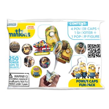 IZBACIVAČI DISKOVA MINIONS POWER CAPS FUN PACK U BLINDBAGU (100 kom.)