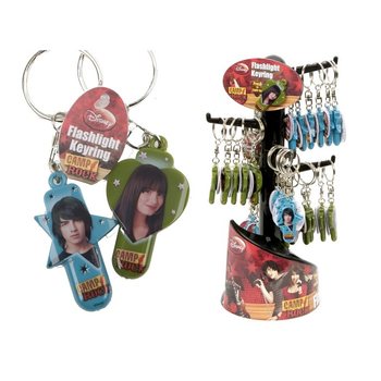 Svijetleći privjesak za ključeve Camp Rock na stalku (36 kom.)
