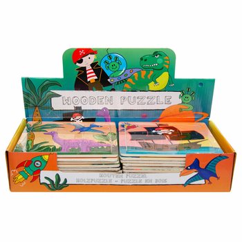 Mix Drvenih Puzzli za Dječake u Displayu (24 kom.)