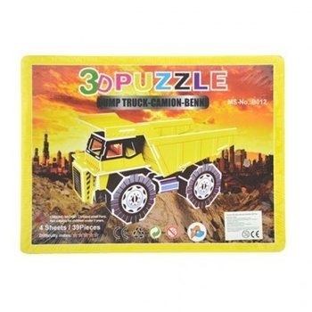 Velike 3D Puzzle &ndash; Građevinski Kamion Kiper (2 kom.)