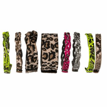 **MEGA POVOLJNO** KOMPLETAN STALAK S ANIMAL PRINT NAKITOM I DODACIMA (180 kom.)