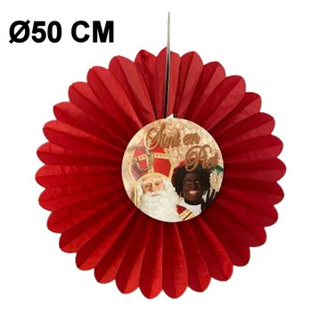 UKRASNA LEPEZA SINTERKLAAS &Oslash;50 CM - SKLOPIVA (6 kom.)