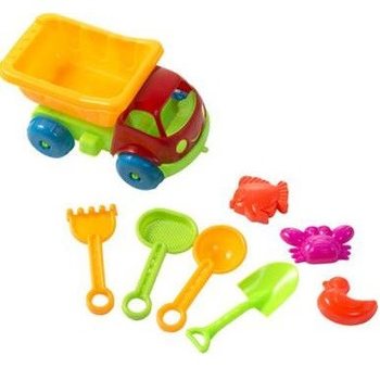Set za Plažu Igračka Kamion Kiper 17 cm (10 kom.)