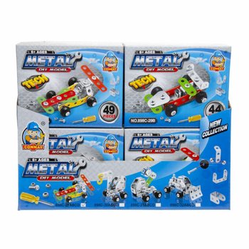 Metalni Set za Sastavljanje Trkaćeg Auta (Display 24 komada)