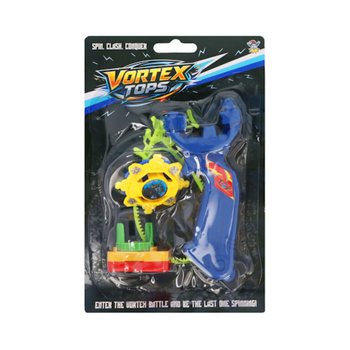 Spinner Battle Zvrk s Lanserom na Kartici (6 kom.)